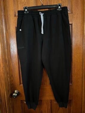 Figs Technical Collection XXL/P Black Pullon Scrub Pants Jogger Style